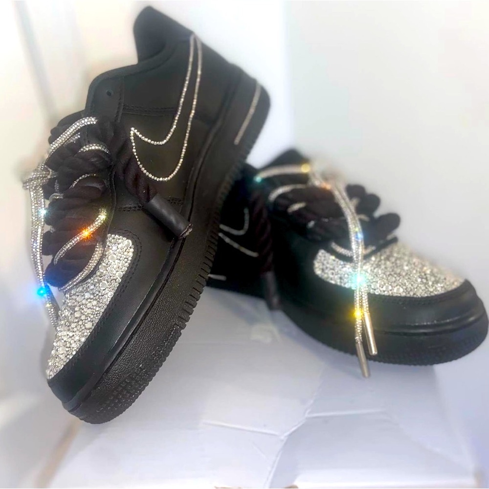 Customized black AF1 any size